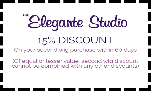 15% Discount On your second wig purchase within 60 days (Of equal or lesser value, second wig discount cannot be combined with any other discounts)